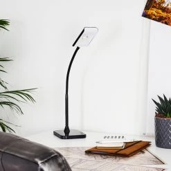 Hofstein Tischleuchte LED Schwarz, 1-flammig -Günstiges Tischlampen Geschäft tischleuchte h3371008 12