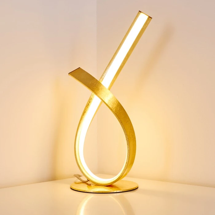 Hofstein Tischleuchte Medle LED Gold, 1-flammig 19 Hofstein Tischleuchte Medle LED Gold, 1-flammig – Bild 17