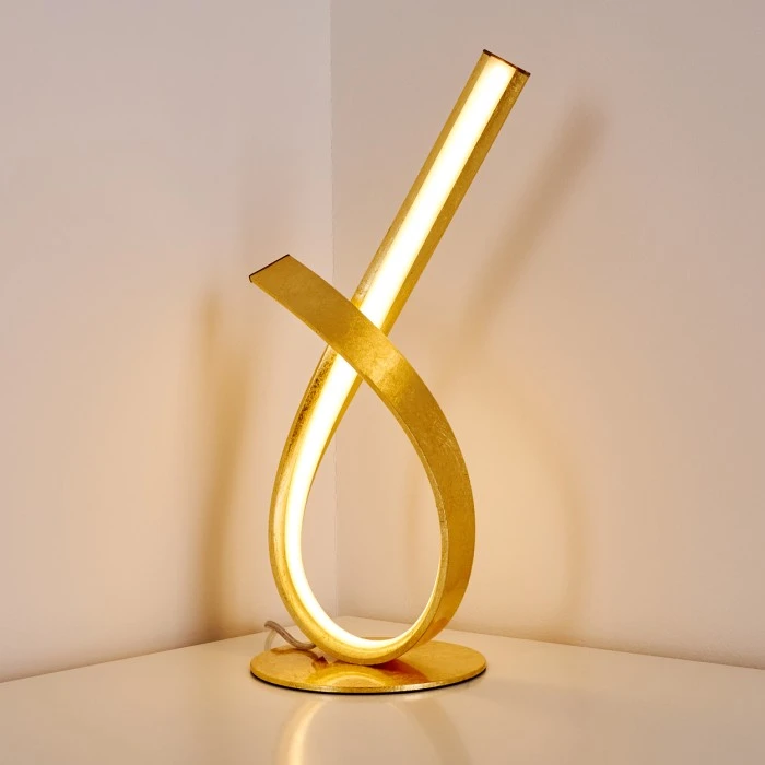 Hofstein Tischleuchte Medle LED Gold, 1-flammig 21 Hofstein Tischleuchte Medle LED Gold, 1-flammig – Bild 19