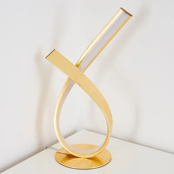 Hofstein Tischleuchte Medle LED Gold, 1-flammig 6 Hofstein Tischleuchte Medle LED Gold, 1-flammig – Bild 4