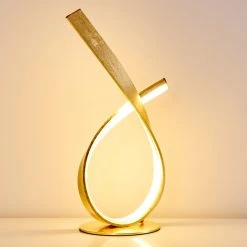 Hofstein Tischleuchte Medle LED Gold, 1-flammig 25 Hofstein Tischleuchte Medle LED Gold, 1-flammig -Günstiges Tischlampen Geschäft tischleuchte medle h3007822 4