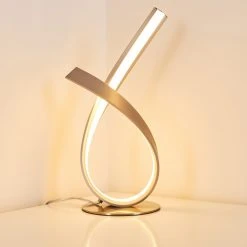 Hofstein Tischleuchte Medle LED Nickel-Matt, 1-flammig 37 Hofstein Tischleuchte Medle LED Nickel-Matt, 1-flammig -Günstiges Tischlampen Geschäft tischleuchte medle h3007846 16