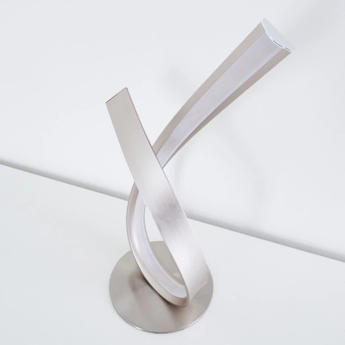 Hofstein Tischleuchte Medle LED Nickel-Matt, 1-flammig 9 Hofstein Tischleuchte Medle LED Nickel-Matt, 1-flammig – Bild 7