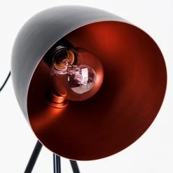 Hofstein Tischleuchte Montreal Schwarz, Kupferfarben, 1-flammig -Günstiges Tischlampen Geschäft tischleuchte montreal h000069 13