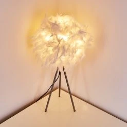 Hofstein Tischleuchte Skaulo Nickel-Matt, 1-flammig 27 Hofstein Tischleuchte Skaulo Nickel-Matt, 1-flammig -Günstiges Tischlampen Geschäft tischleuchte skaulo h3263112 do1 11