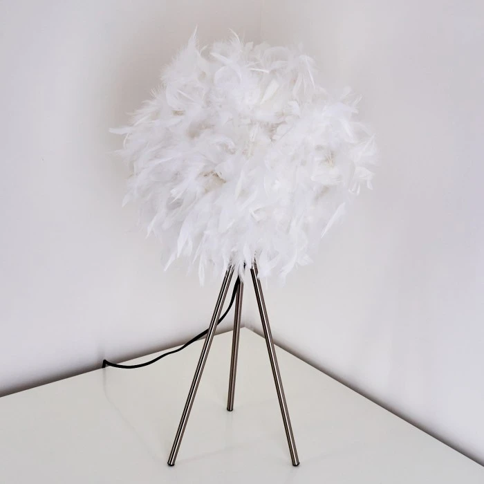 Hofstein Tischleuchte Skaulo Nickel-Matt, 1-flammig 7 Hofstein Tischleuchte Skaulo Nickel-Matt, 1-flammig – Bild 5