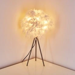 Hofstein Tischleuchte Skaulo Nickel-Matt, 1-flammig 25 Hofstein Tischleuchte Skaulo Nickel-Matt, 1-flammig -Günstiges Tischlampen Geschäft tischleuchte skaulo h3263112 do1 9