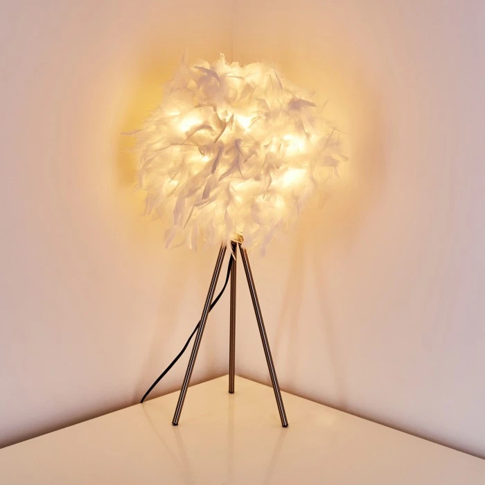 Hofstein Tischleuchte Skaulo Nickel-Matt, 1-flammig 12 Hofstein Tischleuchte Skaulo Nickel-Matt, 1-flammig – Bild 10