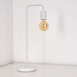 Hofstein Tischleuchte Valcolla Weiß, 1-flammig -Günstiges Tischlampen Geschäft tischleuchte valcolla h3285282 do1 15