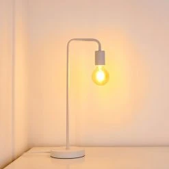 Hofstein Tischleuchte Valcolla Weiß, 1-flammig -Günstiges Tischlampen Geschäft tischleuchte valcolla h3285282 do1 3