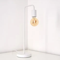 Hofstein Tischleuchte Valcolla Weiß, 1-flammig -Günstiges Tischlampen Geschäft tischleuchte valcolla h3285282 do1 4