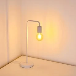 Hofstein Tischleuchte Valcolla Weiß, 1-flammig -Günstiges Tischlampen Geschäft tischleuchte valcolla h3285282 do1 7