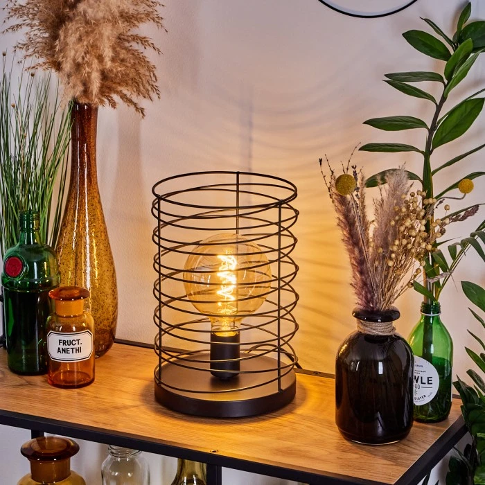 Hofstein Tobuna Tischleuchte Schwarz, 1-flammig 3 Hofstein Tobuna Tischleuchte Schwarz, 1-flammig