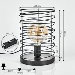 Hofstein Tobuna Tischleuchte Schwarz, 1-flammig 16 Hofstein Tobuna Tischleuchte Schwarz, 1-flammig -Günstiges Tischlampen Geschäft tobuna tischleuchte h3566794 3