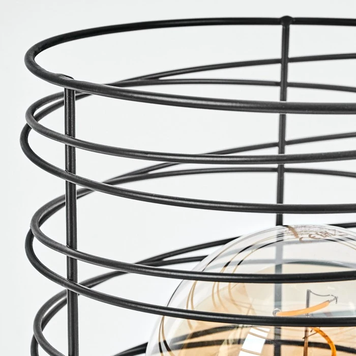 Hofstein Tobuna Tischleuchte Schwarz, 1-flammig 8 Hofstein Tobuna Tischleuchte Schwarz, 1-flammig – Bild 6