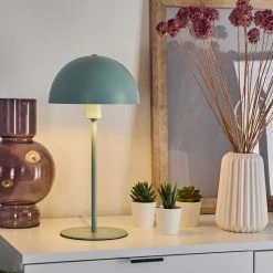 Hofstein Tom Kings Tischleuchte Grün, Weiß, 1-flammig -Günstiges Tischlampen Geschäft tom kings tischleuchte h3396148 6