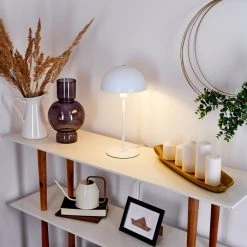 Hofstein Tom Tischleuchte Weiß, 1-flammig