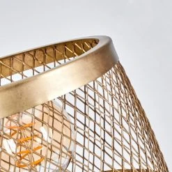 Hofstein Tomaca Tischleuchte Messing, Naturfarben, 1-flammig -Günstiges Tischlampen Geschäft tomaca tischleuchte h3575543 2