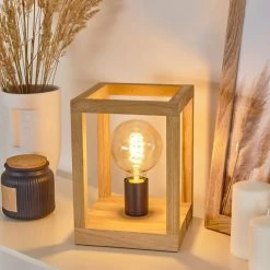 Hofstein Torreglia Tischleuchte Schwarz, Braun, 1-flammig -Günstiges Tischlampen Geschäft torreglia tischleuchte h3430927 8