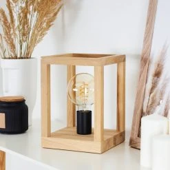 Hofstein Torreglia Tischleuchte Schwarz, Braun, 1-flammig -Günstiges Tischlampen Geschäft torreglia tischleuchte h3430927 9