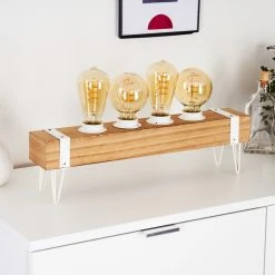 Hofstein Torrevieja Tischleuchte Weiß, Holz hell, 4-flammig 29 Hofstein Torrevieja Tischleuchte Weiß, Holz hell, 4-flammig -Günstiges Tischlampen Geschäft torrevieja tischleuchte h3368756 12