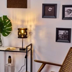 Hofstein Trasancos Tischleuchte Schwarz, 1-flammig -Günstiges Tischlampen Geschäft trasancos tischleuchte h3398555 10