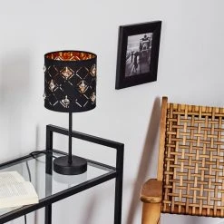 Hofstein Trasancos Tischleuchte Schwarz, 1-flammig -Günstiges Tischlampen Geschäft trasancos tischleuchte h3398555 11