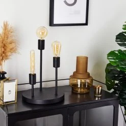 Hofstein Travesias Tischleuchte Schwarz, 3-flammig -Günstiges Tischlampen Geschäft travesias tischleuchte h3396872 10