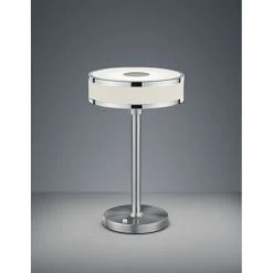 Trio Leuchten AGENTO Tischleuchte LED Nickel-Matt, 1-flammig