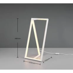 Trio Leuchten Edge Tischleuchte LED Wei&szlig;, 1-flammig -Günstiges Tischlampen Geschäft trio leuchten edge tischleuchte 526810131 5