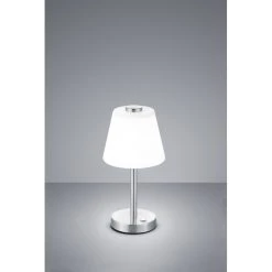 Trio Leuchten EMERALD Tischleuchte LED Nickel-Matt, 1-flammig