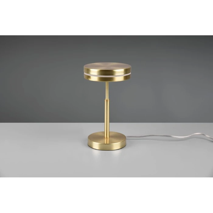 Trio Leuchten Franklin Tischleuchte LED Messing, 1-flammig 4 Trio Leuchten Franklin Tischleuchte LED Messing, 1-flammig – Bild 2