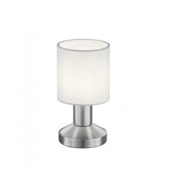 Trio Leuchten GARDA Tischleuchte Nickel-Matt, 1-flammig