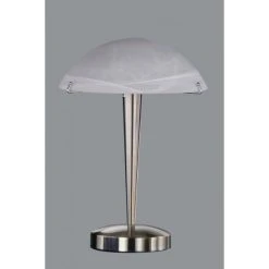 Trio Leuchten HENK Tischleuchte Nickel-Matt, 1-flammig