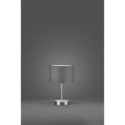 Trio Leuchten Hotel Tischleuchte Nickel-Matt, 1-flammig