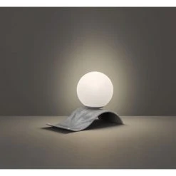 Trio Leuchten LARA Tischleuchte Grau, 1-flammig -Günstiges Tischlampen Geschäft trio leuchten lara tischleuchte 508400161 1