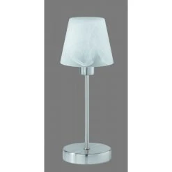 Trio Leuchten LUIS Tischleuchte Nickel-Matt, 1-flammig