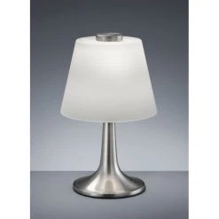 Trio Leuchten MONTI Tischleuchte Nickel-Matt, 1-flammig