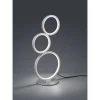 Trio Leuchten Rondo Tischleuchte LED Silber, 1-flammig