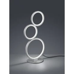 Trio Leuchten Rondo Tischleuchte LED Silber, 1-flammig