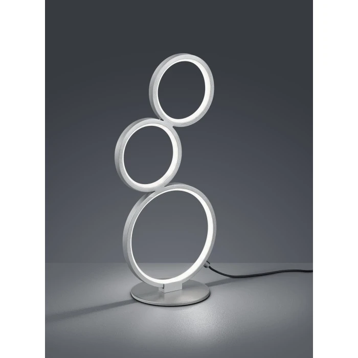 Trio Leuchten Rondo Tischleuchte LED Silber, 1-flammig 3 Trio Leuchten Rondo Tischleuchte LED Silber, 1-flammig