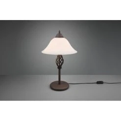 Trio Leuchten Rustica Tischleuchte Rostfarben, 2-flammig