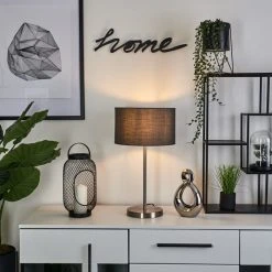 Hofstein Tveid Tischleuchte Nickel-Matt, 1-flammig 22 Hofstein Tveid Tischleuchte Nickel-Matt, 1-flammig -Günstiges Tischlampen Geschäft tveid tischleuchte h3538432 8