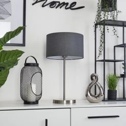 Hofstein Tveid Tischleuchte Nickel-Matt, 1-flammig 23 Hofstein Tveid Tischleuchte Nickel-Matt, 1-flammig -Günstiges Tischlampen Geschäft tveid tischleuchte h3538432 9