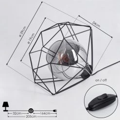 Hofstein Uarau Tischleuchte Schwarz, 1-flammig -Günstiges Tischlampen Geschäft uarau tischleuchte h3454725 3