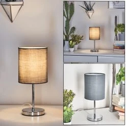 Hofstein Varmo Tischleuchte Chrom, 1-flammig