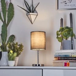 Hofstein Varmo Tischleuchte Chrom, 1-flammig -Günstiges Tischlampen Geschäft varmo tischleuchte h3569009 8