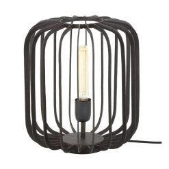 Hofstein Varvarco Tischleuchte Schwarz, Braun, 1-flammig -Günstiges Tischlampen Geschäft varvarco tischleuchte h3554845 3
