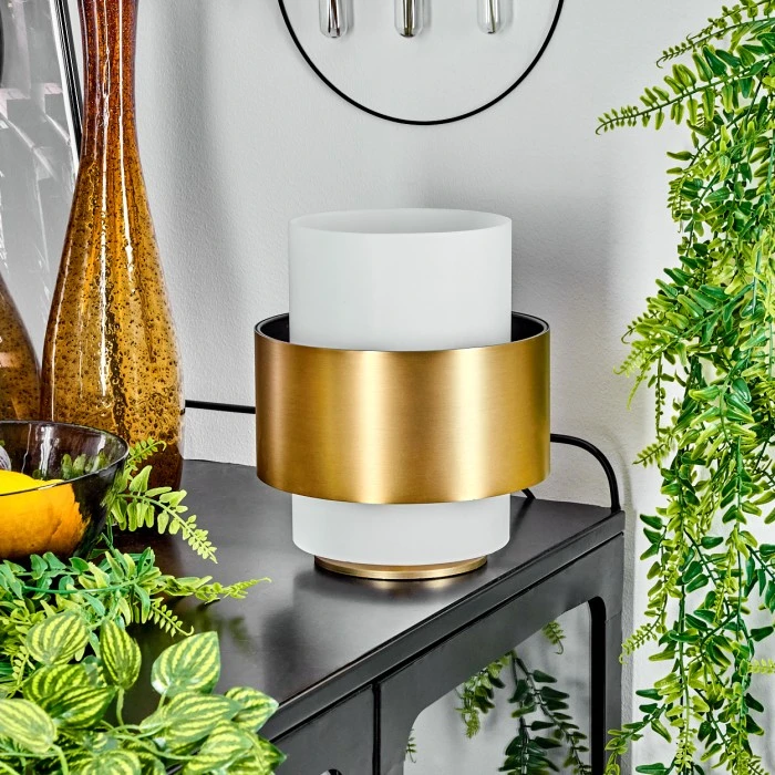 Hofstein Vegreville Tischleuchte Messing, 1-flammig 13 Hofstein Vegreville Tischleuchte Messing, 1-flammig – Bild 11