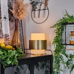 Hofstein Vegreville Tischleuchte Messing, 1-flammig 21 Hofstein Vegreville Tischleuchte Messing, 1-flammig -Günstiges Tischlampen Geschäft vegreville tischleuchte h3566848 8